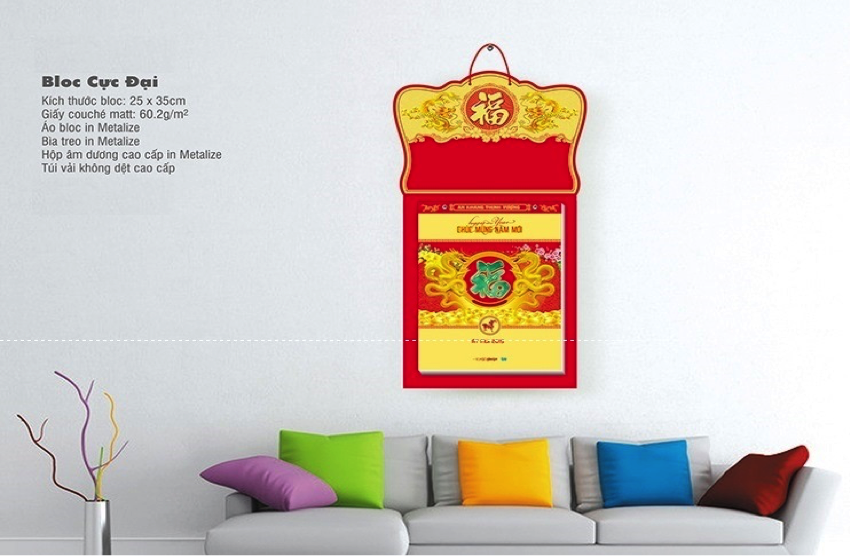 Mẫu lịch Tết 2019