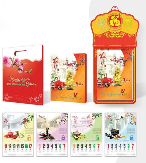 In lịch Tết 2019 đẹp tại Hà Nội