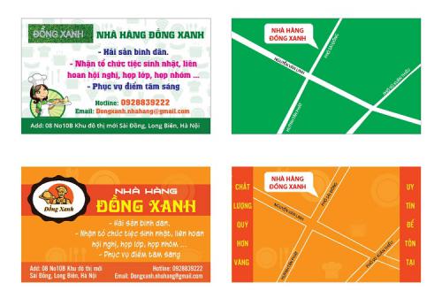 #16 mẫu card visit cho Nhà hàng - Quán ăn đẹp xuất sắc