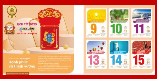 [31 MẪU] Lịch Bloc Tết 2023 cỡ 25x35cm * BLOC Siêu Đại Xuân Quý Mão