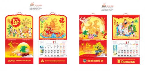 In lịch Tết lò xo giữa 2018
