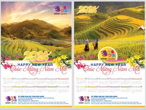 30 mẫu Lịch Tết 2024 [ Thiết Kế Độc Quyền ] theo yêu cầu