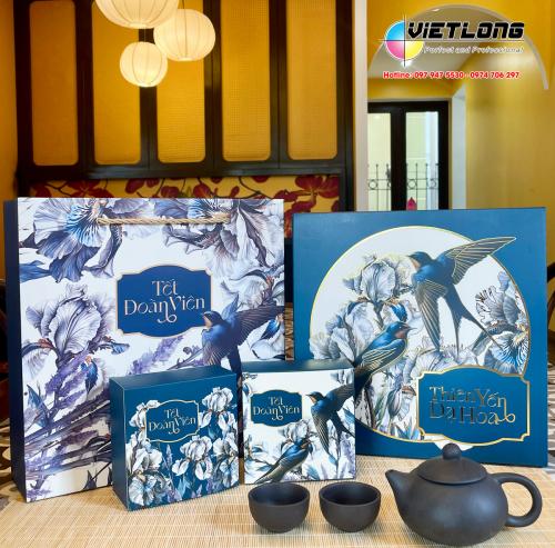 Vỏ Hộp Bánh Trung Thu 2025 – Thiên Yến Dạ Hoa Sang Trọng & Ý Nghĩa