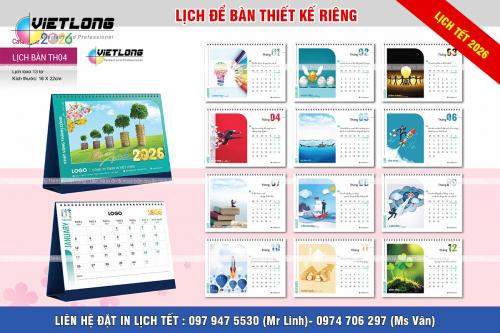 20 mẫu lịch bàn A 2026 thiết kế Độc Quyền riêng theo yêu cầu