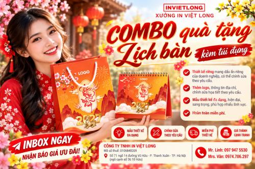 15+ Mẫu túi đựng lịch bàn Tết đẹp ấn tượng
