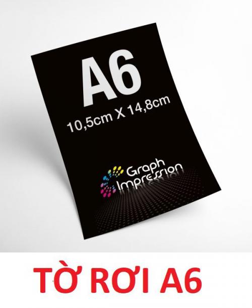 Tờ rơi A6 -  In ấn tờ rơi A6 - Kích thước tờ rơi A6