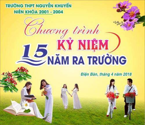 24 mẫu Backdrop kỉ niệm ngày ra trường 10-15-20-25 năm