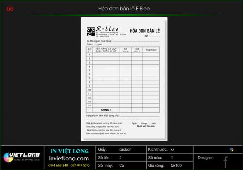 In hóa đơn giá rẻ nhất tại Vĩnh Phúc