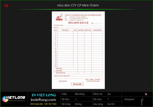 In hóa đơn giá rẻ tại Hải Phòng