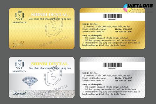 #17 mẫu thẻ VIP Member bằng nhựa PVC 4 lớp đẹp nhất