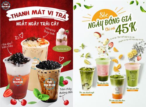 Mẫu tờ rơi trà sữa đẹp nhất năm 2020