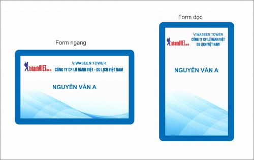#14 mẫu thẻ nhân viên - hội viên - thẻ học sinh sinh viên nhựa PVC
