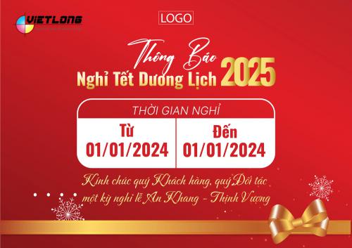 10+ mẫu thông báo lịch nghỉ Tết nguyên đán 2025 cho cty