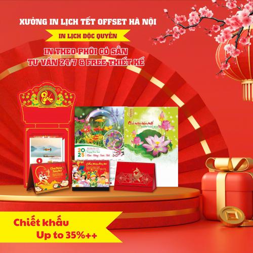 Bảng báo giá in lịch Tết