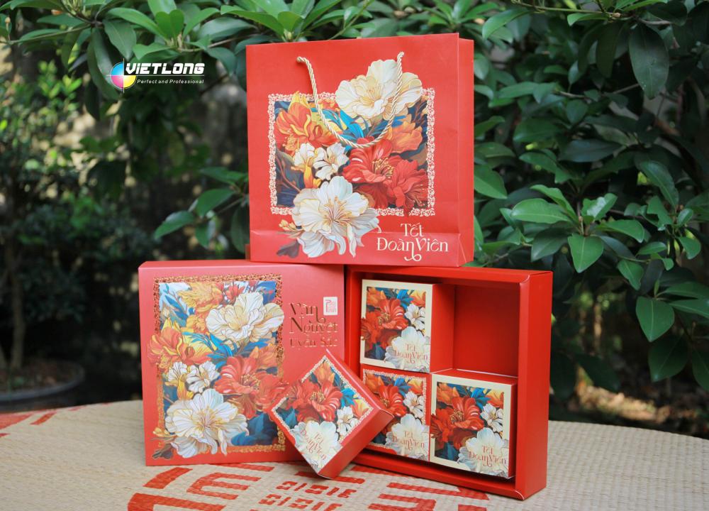 Mẫu hộp bánh trung thu 4 bánh 2025 Vãn Nguyệt Uyển Sắc