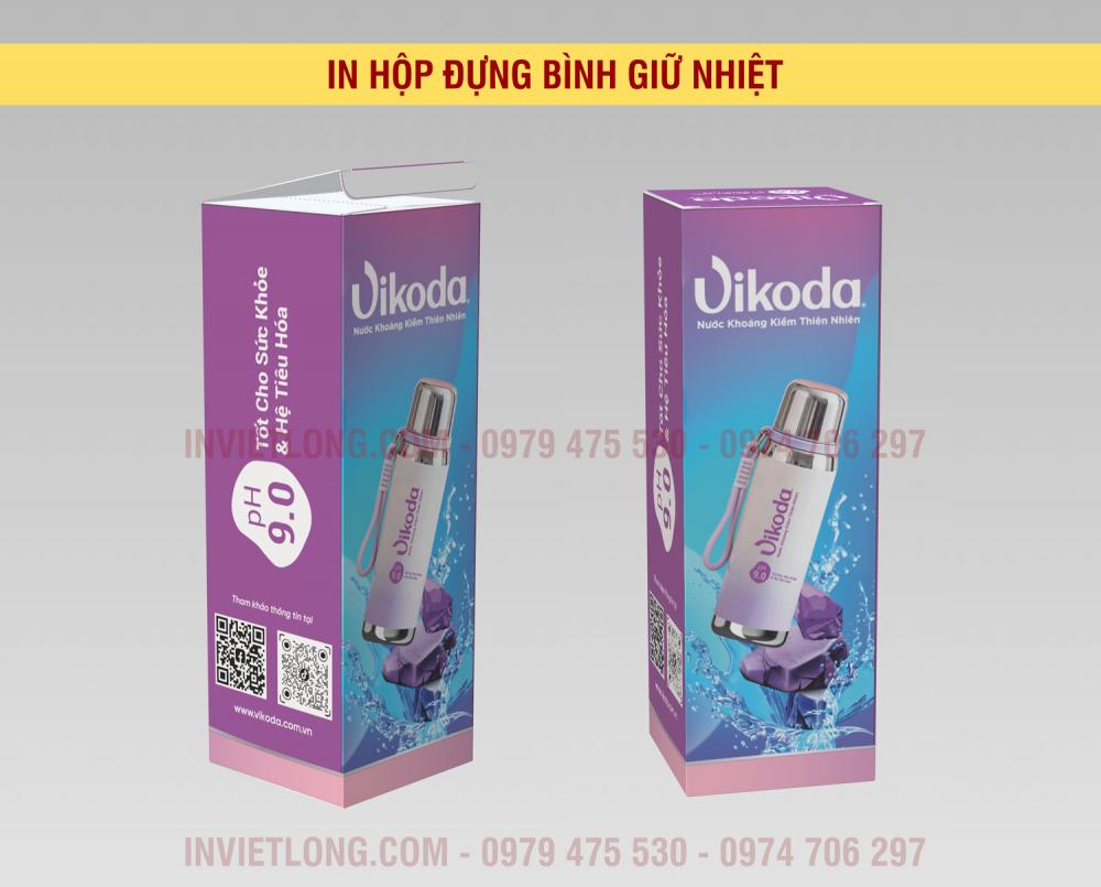 In hộp giấy đựng bình giữ nhiệt cao cấp tại In Việt Long