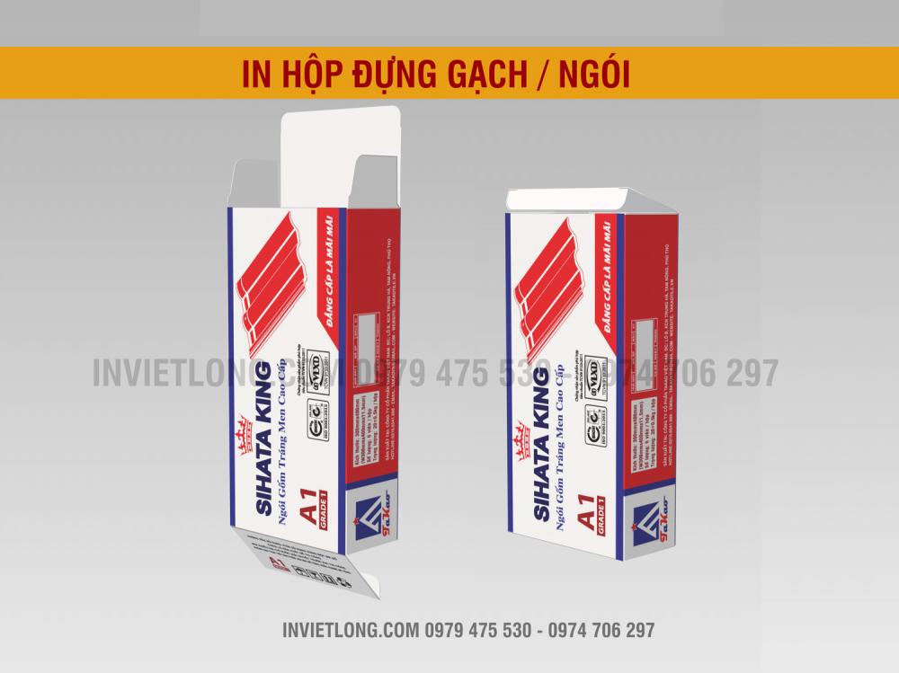 In hộp giấy hộp carton đựng gạch, ngói giá rẻ tại Hà Nội