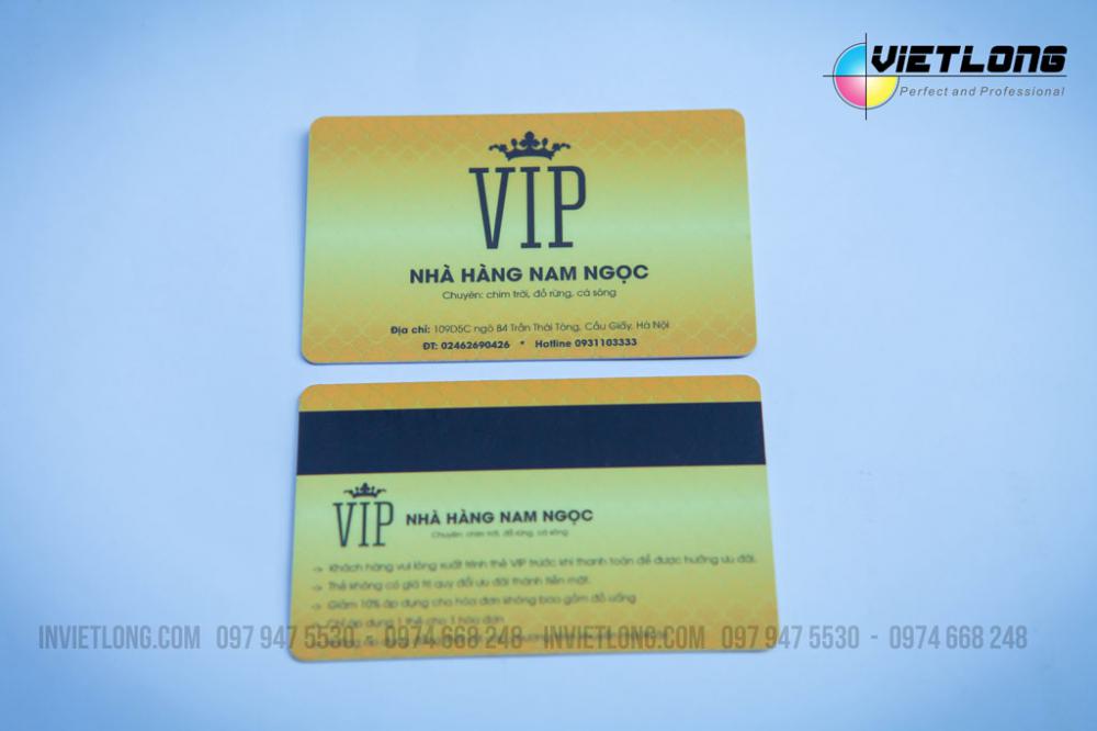 Mẫu thẻ từ cho nhà hàng