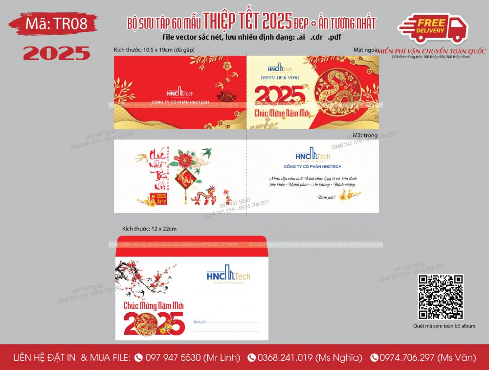 Mẫu thiệp Tết 2025 TR08