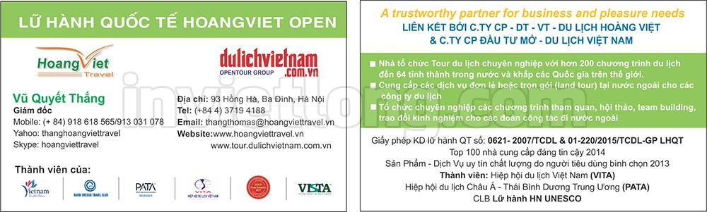 Mẫu Card visit CTY Hoàng Việt