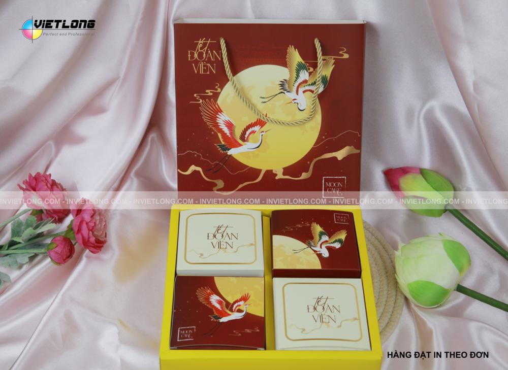Mẫu hộp bánh trung thu 4 bánh 2025 đẹp ấn tượng