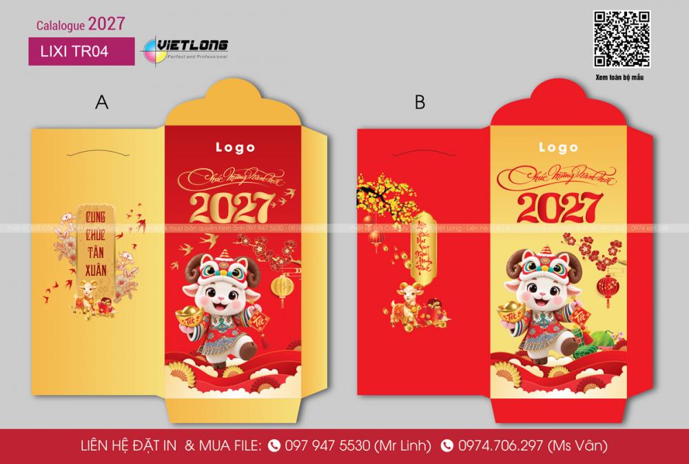 Mẫu bao lì xì 2027 - TR04