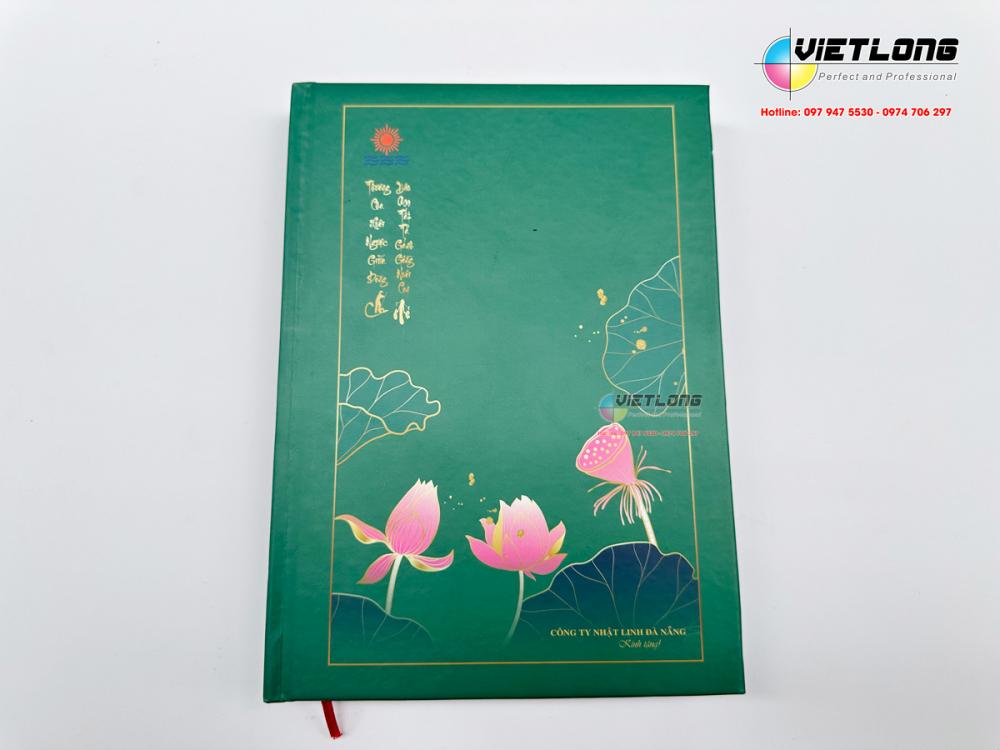 In sổ tay bìa bồi carton lạnh
