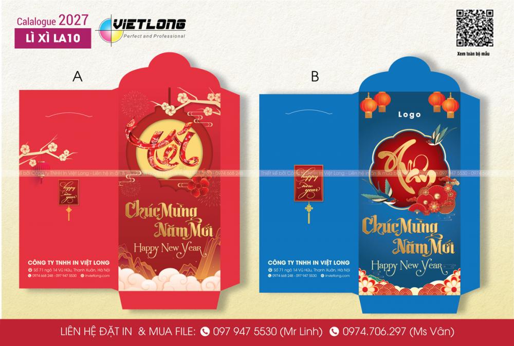 Mẫu bao lì xì 2027 - LA10
