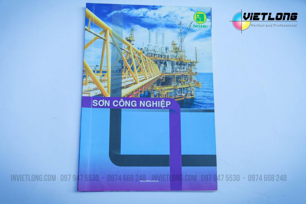 Mẫu catalogue keo gáy vuông