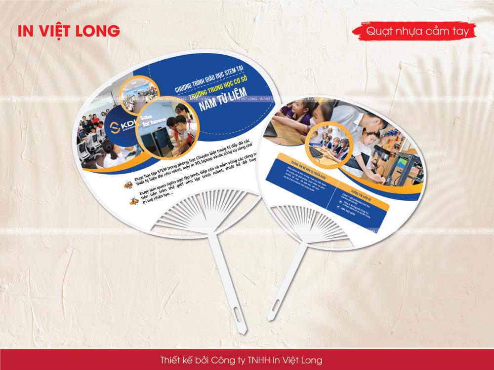 Mẫu quạt nhựa quảng cáo tuyển sinh