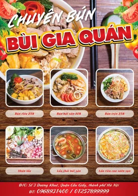 MẪU TỜ RƠI NHÀ HÀNG
