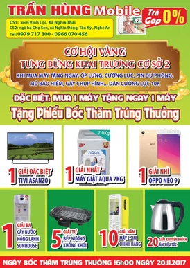 MẪU TỜ RƠI CỬA HÀNG ĐIỆN THOẠI