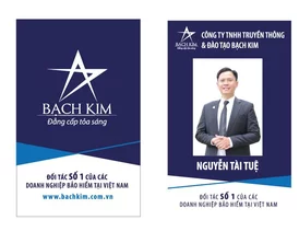 MẪU THẺ NHỰA CÔNG TY TNHH TRUYỀN THÔNG & ĐÀO TẠO BẠCH KIM