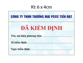 Mẫu decal kiểm định