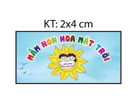 Mẫu decal trường mầm non