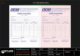 Mẫu phiếu bàn giao CTY KNC