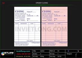 Mẫu Order CUONG
