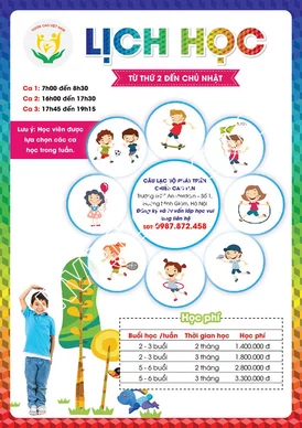 Mẫu tờ rơi đẹp chủ đề giáo dục