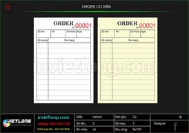 Mẫu Order cơ bản