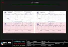 Mẫu phiếu bàn giao vật tư CTY Ledpro