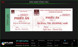Mẫu phiếu ăn dầu khí