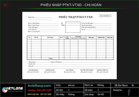 Phiếu nhập PTKT - VTXD