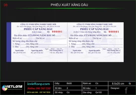 Mẫu phiếu cấp xăng dầu