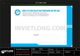 Mẫu phong bì công ty Việt Link