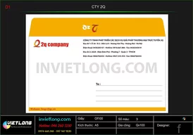 Mẫu phong bì CTY 2Q