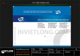 Mẫu phong bì công ty CDC