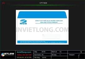 Mẫu phong bì công ty NGS