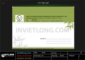 Mẫu phong bì công ty Tre Việt