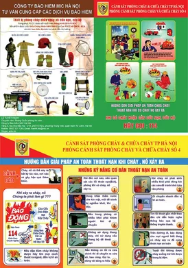 Mẫu tờ rơi phòng cháy chữa cháy