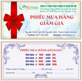 Voucher Thực phẩm xanh Hà Nội
